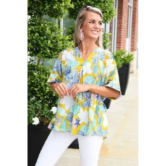 Easel Boutique Summer Sun Top size Small - Picture 3 of 5